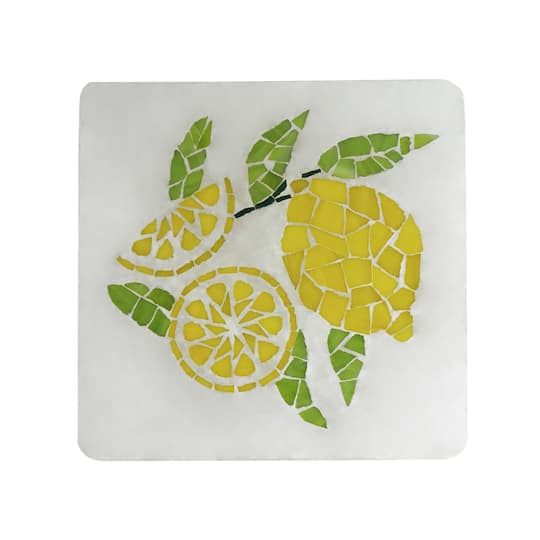 Make Market; 10" Lemon Stepping Stone Kit by Make Market®; Category:Stepping Stone Kits; Image:1